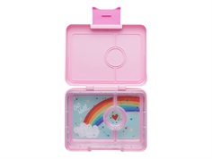 Yumbox power pink/rainbow tray 3-sections madkasse Snack
